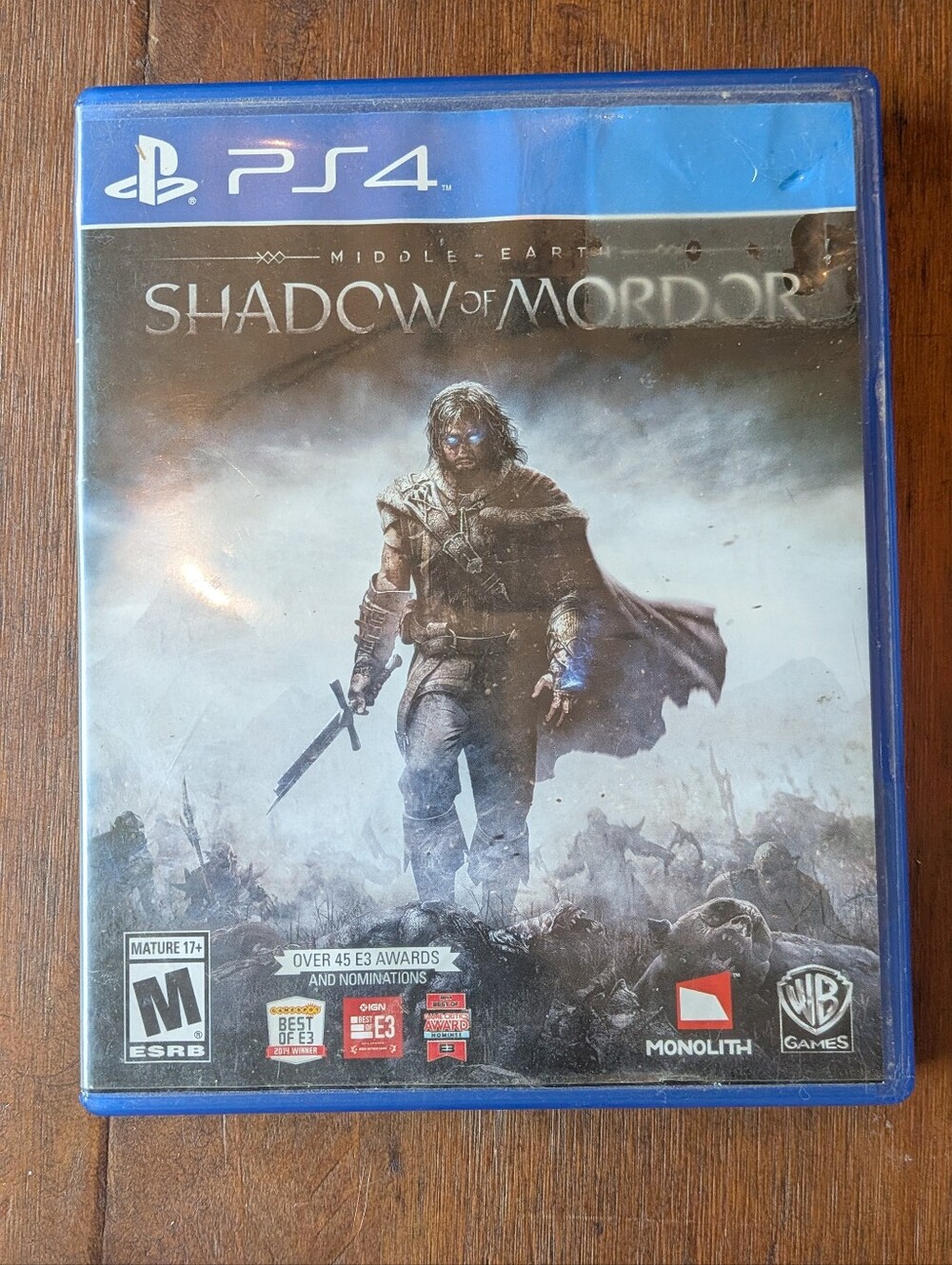 Sony PS4 Middle-earth: Shadow of Mordor - Blue Case Art